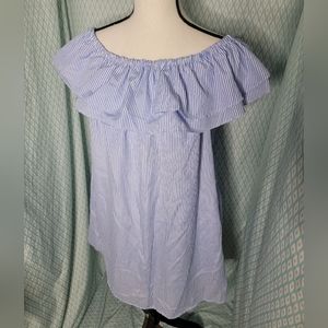 Light blue & white stripe Spring dress! 💙